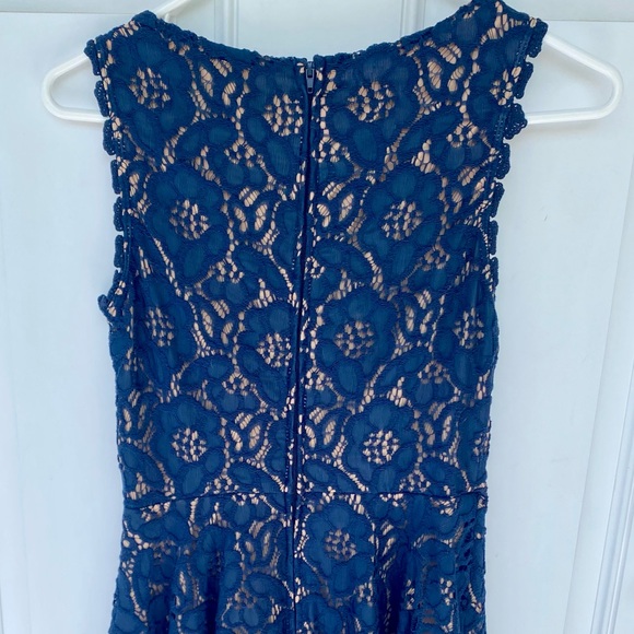 Blue Lace Dress- Size 3 - Picture 4 of 6